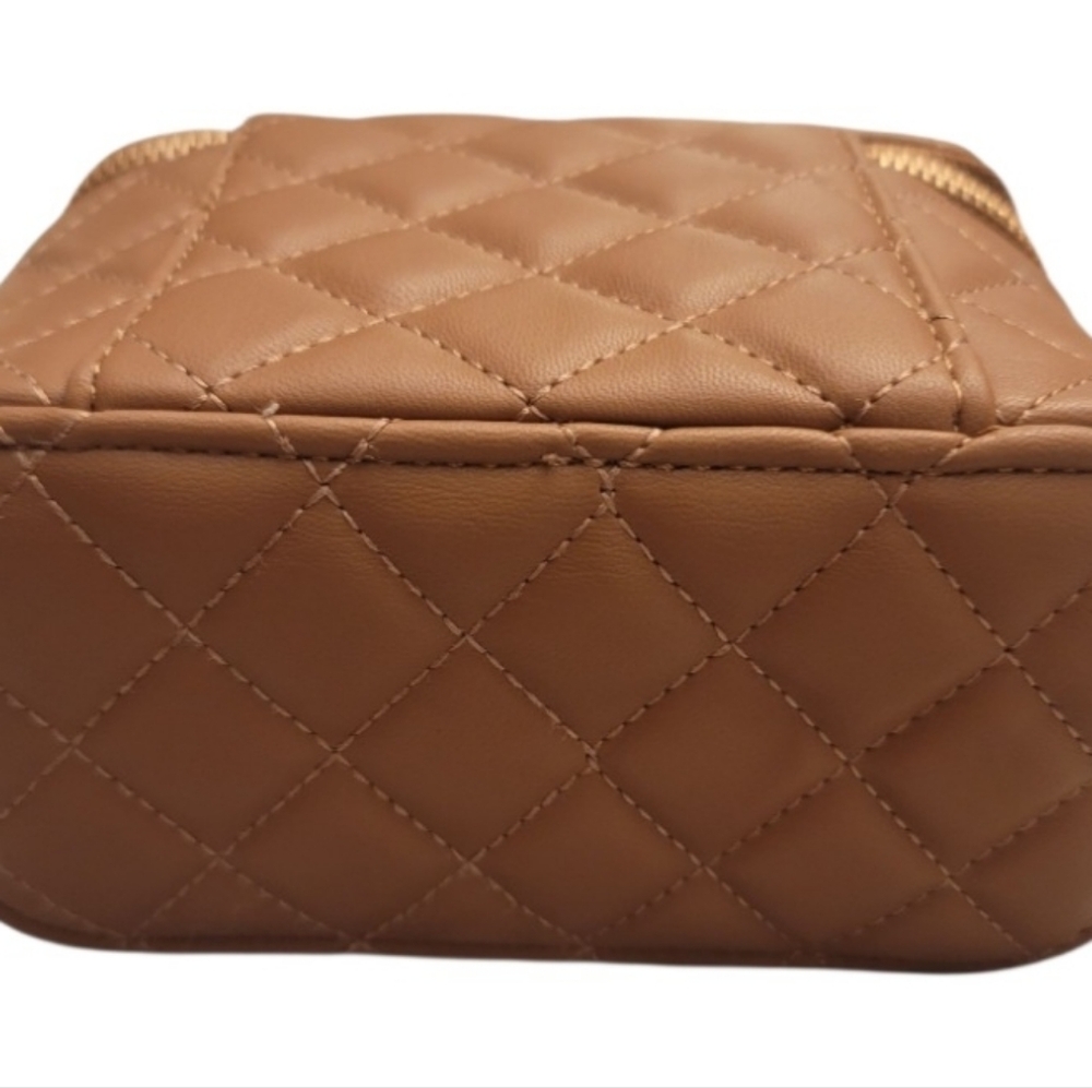 Valentino Orlandi Brown Quilted Crossbody Bag*free gift w/purchase* NWT - Picture 8 of 15